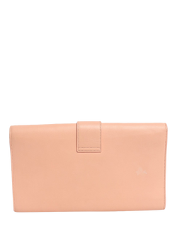 Pre-loved SAINT LAURENT Chyc Leather Clutch Bag, Peach - view 2, Peach
