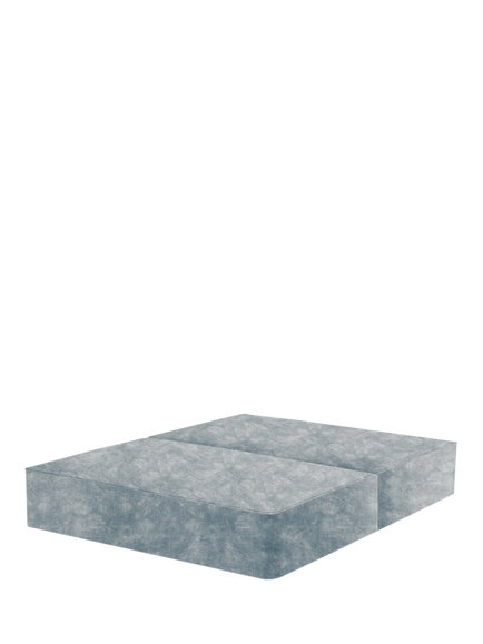 John Lewis Pocket Sprung Upholstered Divan Base, Small Double, Velvet Grey