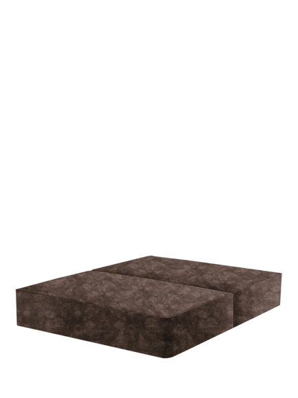 John Lewis Pocket Sprung Upholstered Divan Base, Small Double, Velvet Espresso