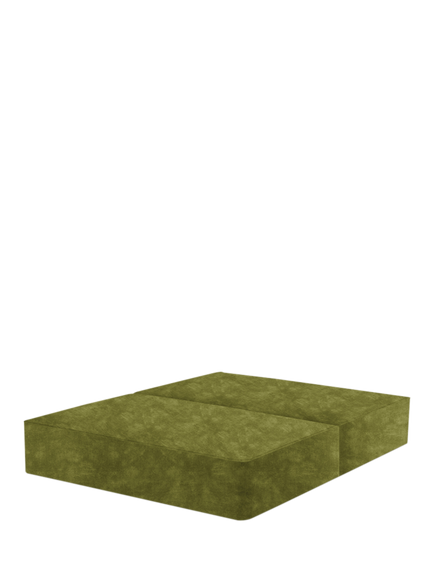 John Lewis Pocket Sprung Upholstered Divan Base, King Size, Velvet Moss