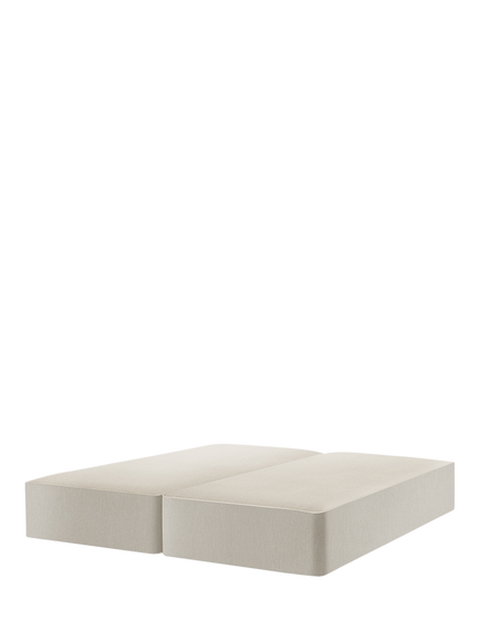 John Lewis Pocket Sprung Upholstered Divan Base, Emperor, Cotton Effect Beige