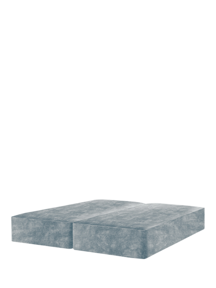 John Lewis Pocket Sprung Upholstered Divan Base, Emperor, Velvet Grey