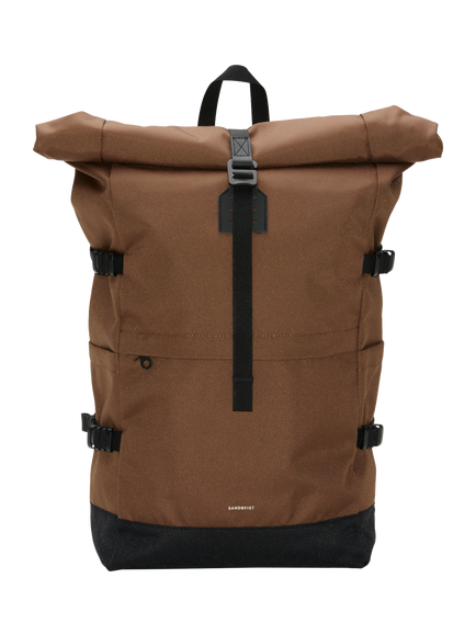 Sandqvist ICON Rolltop 16" Backpack, 26L, Brown, Brown