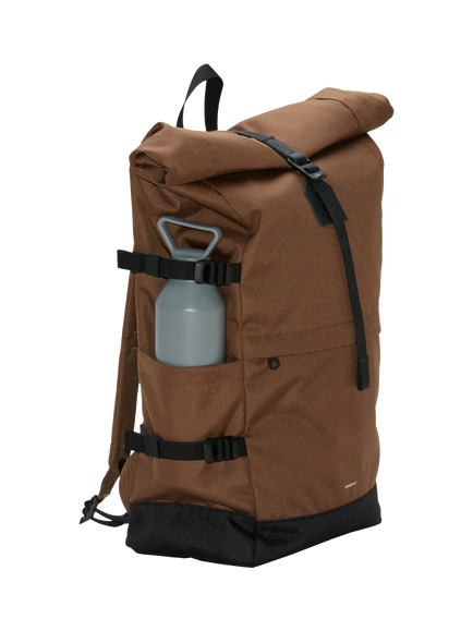 Sandqvist ICON Rolltop 16" Backpack, 26L, Brown - view 2, Brown
