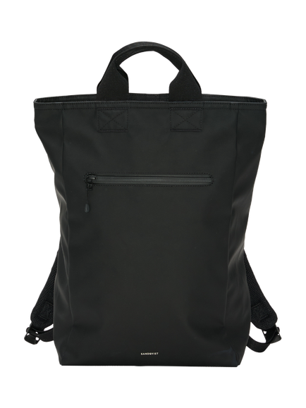 Sandqvist STREAM 14" 2-Way Backpack, 26L, Black, Black