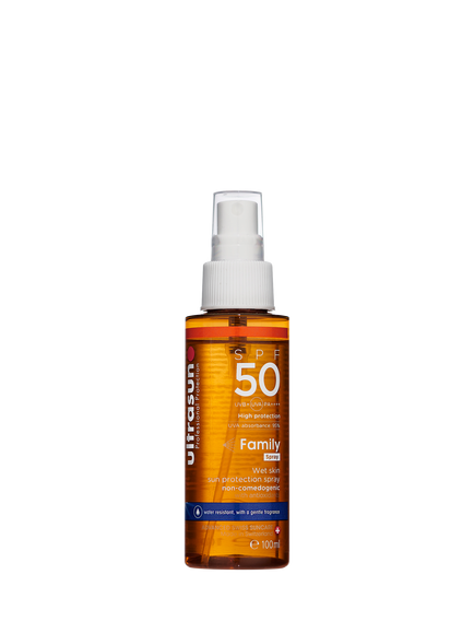 Ultrasun Family Wet Skin Spray SPF 50, 100ml, 