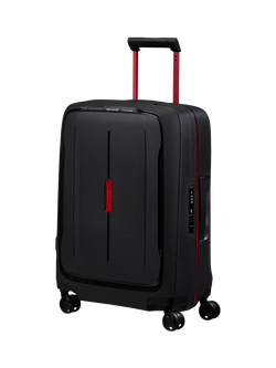 Samsonite Essens 4-Wheel 55cm Recycled Cabin Case, Black/Red
