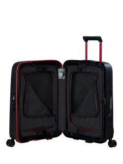 Samsonite Essens 4-Wheel 55cm Recycled Cabin Case - view 2, Black/Red