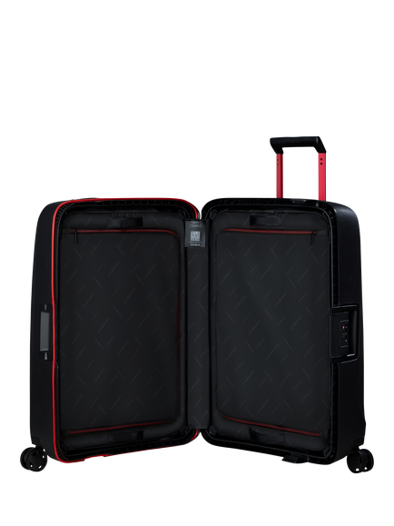 Samsonite Essens 69cm 4-Wheel Medium Suitcase, 88L - view 2, Black/Red