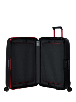 Samsonite Essens 4-Wheel 75cm Large Recycled Suitcase - view 2, Black/Red