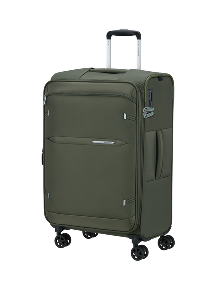 Samsonite Go Twist Soft Double Wheel Medium Suitcase, 79L, Green
