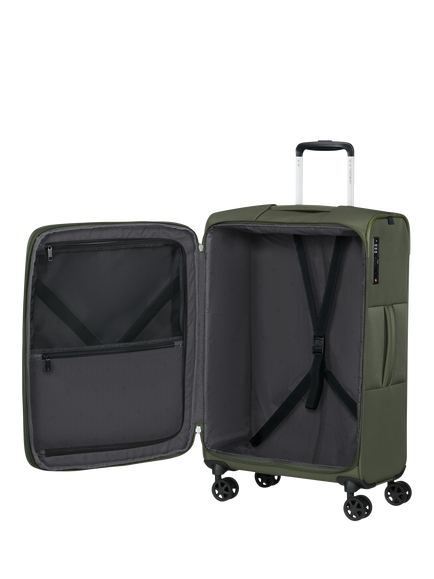 Samsonite Go Twist Soft Double Wheel Medium Suitcase, 79L - view 2, Green
