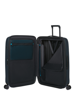 Samsonite Nexis 70cm Expandable Double Wheel Medium Suitcase, 91L - view 2, Petrol Blue