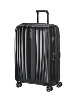 Nexis 82cm Expandable Double Wheel Spinner Suitcase, 134/147L, Black