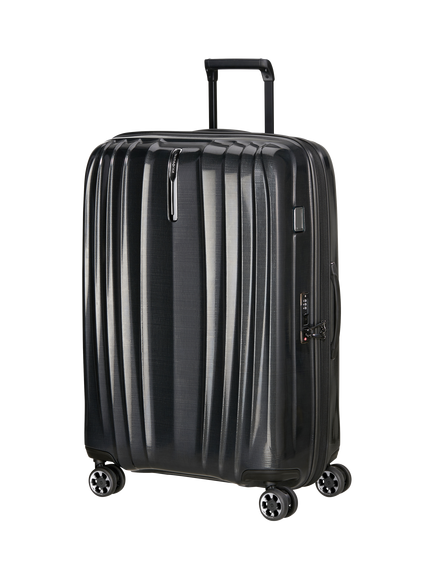 Nexis 82cm Expandable Double Wheel Spinner Suitcase, 134/147L, Black