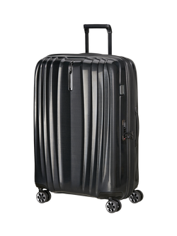 Samsonite Nexis 76cm Double Wheel Large Expandable Suitcase, 116L, Black