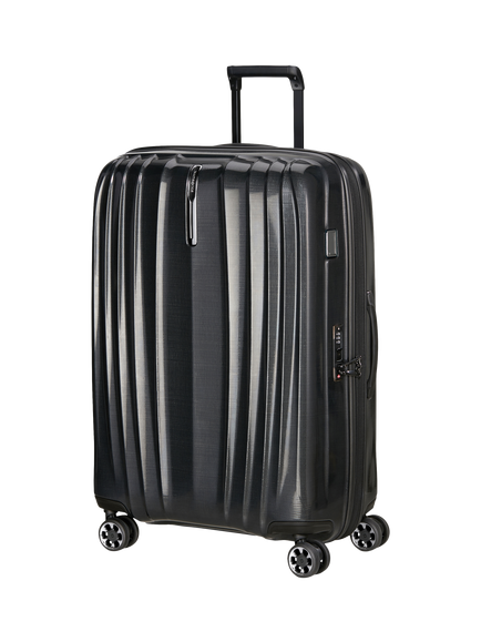Samsonite Nexis 76cm Double Wheel Large Expandable Suitcase, 116L, Black