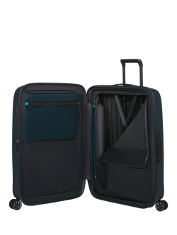 Samsonite Nexis 76cm Double Wheel Large Expandable Suitcase, 116L - view 2, Petrol Blue
