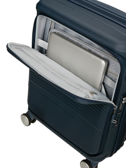 Samsonite Paralux 55cm Expandable 4-Wheel Cabin Suitcase, 46L - view 2, Navy Blue