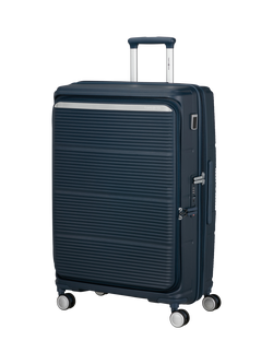 Samsonite Paralux 75cm Expandable 4-Wheel Large Suitcase, 115L, Navy Blue