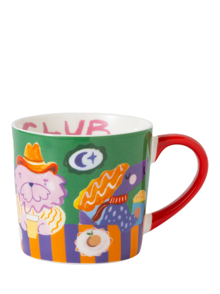Eleanor Bowmer Dog Club Fine Bone China Mug, 300ml, Multi