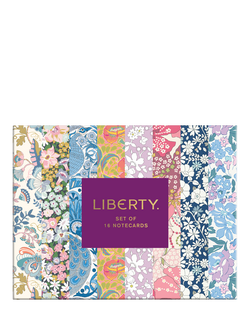Liberty London Floral Notecards, Set of 16, Multi, Multi
