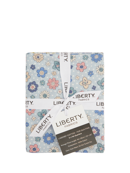 Liberty Fabrics Meadow Flowers Adelaide's Song Fat Quarters, Pack of 5, Multi - view 2, Multi