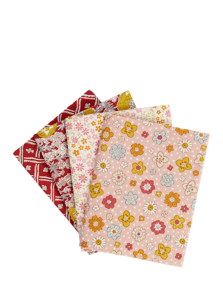 Liberty Fabrics Meadow Flowers Floral Keepsakes Fat Quarters, Pack of 5, Multi, Multi