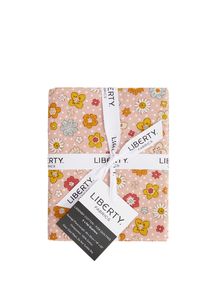 Liberty Fabrics Meadow Flowers Floral Keepsakes Fat Quarters, Pack of 5, Multi - view 2, Multi