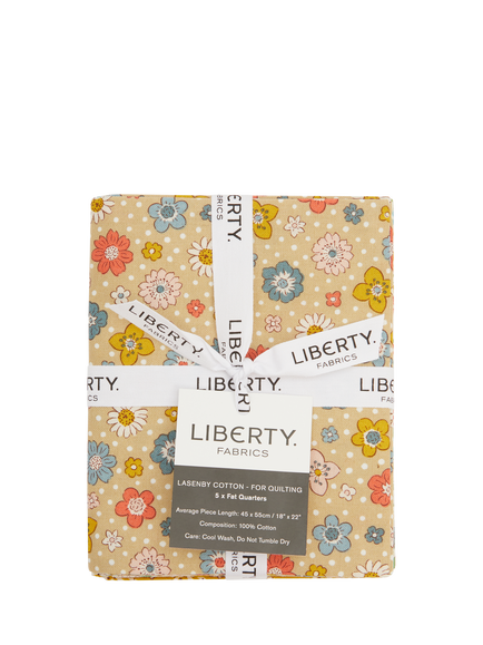 Liberty Fabrics Meadow Flowers Wildflowers Garden Fat Quarters, Pack of 5, Multi - view 2, Multi