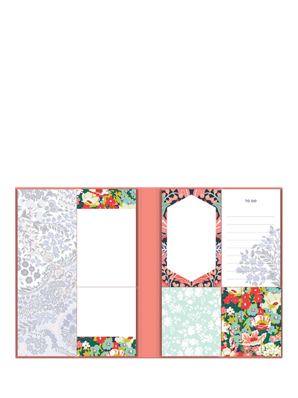 Liberty London Floral Sticky Notes, Multi - view 2, Multi