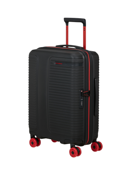Samsonite Prodiver 55cm Expandable 8-Wheel Spinner Cabin Suitcase, 46L, Black