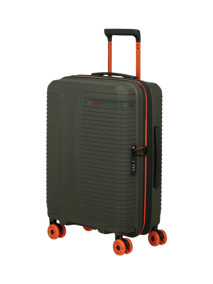 Samsonite Prodiver 55cm Expandable 8-Wheel Spinner Cabin Suitcase, 46L, Green