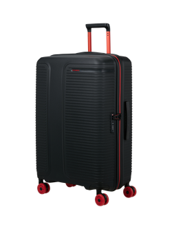 Samsonite Prodiver 77cm Expandable 8-Wheel Large Spinner Suitcase, 115L, Black