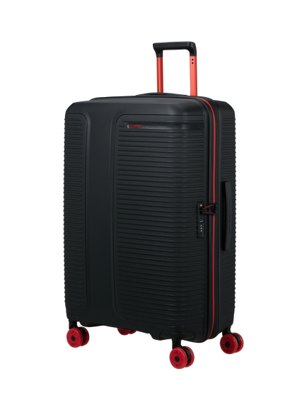 Samsonite Prodiver 77cm Expandable 8-Wheel Large Spinner Suitcase, 115L, Black