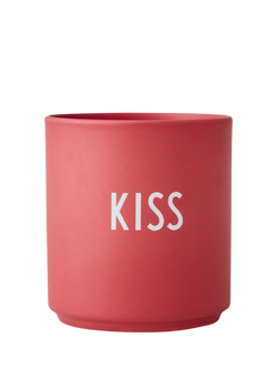Design Letters Favourite Kiss Cup, 250ml, Red, Red