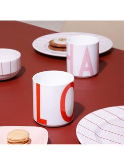 Design Letters XL Vintage Love Cup, 250ml, White / Red - view 2, White / Red