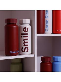 Design Letters Smile Drinks Bottle, 500ml, Red - view 2, Red