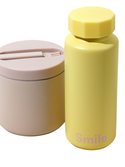 Design Letters Smile Drinks Bottle, 500ml, Yellow - view 2, Yellow