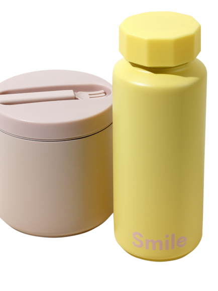 Design Letters Smile Drinks Bottle, 500ml, Yellow - view 2, Yellow