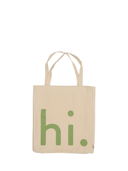 Design Letters Hi Tote Bag, Green, Green