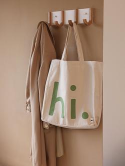 Design Letters Hi Tote Bag, Green - view 2, Green