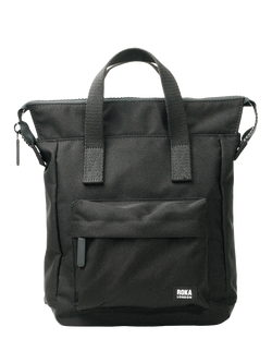ROKA London Bantry Zip Top Backpack Bag, Black, Black