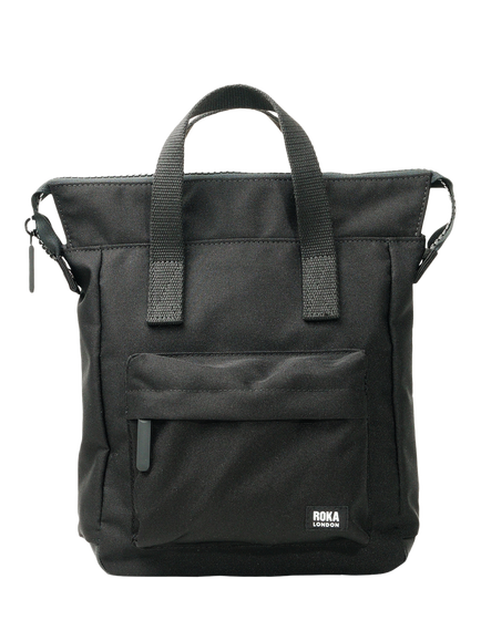 ROKA London Bantry Zip Top Backpack Bag, Black, Black
