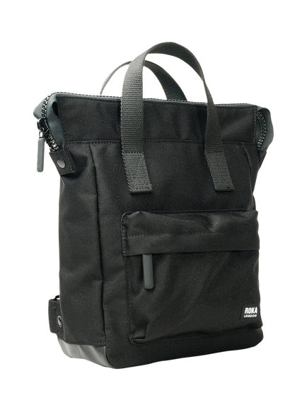 ROKA London Bantry Zip Top Backpack Bag, Black - view 2, Black