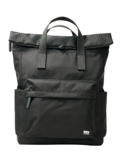 ROKA London Medium Canfield B Laptop Bag, Black, Black