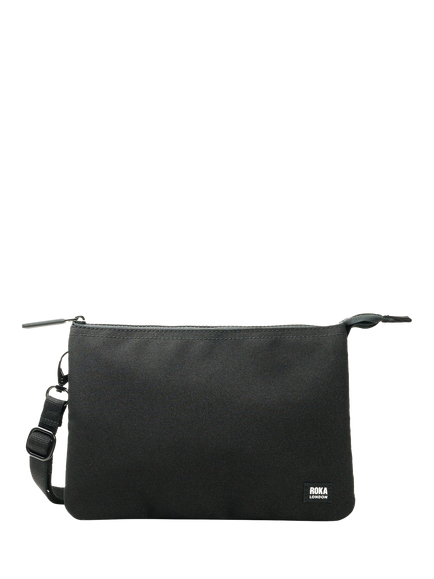 ROKA London Carnaby Crossbody Cash Bag, Black, Black
