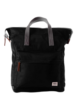 ROKA London Bantry Zip Top Backpack Bag, Black