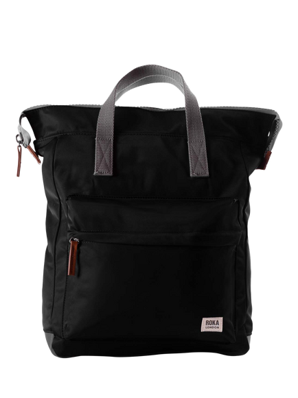 ROKA London Bantry Zip Top Backpack Bag, Black