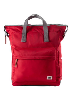 ROKA London Bantry Zip Top Backpack Bag, Cranberry